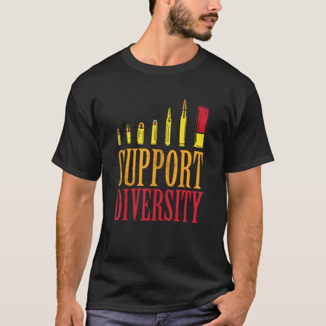 Camiseta Bolsa de Diversidade de Suporte - Arma de Arma (Frente)