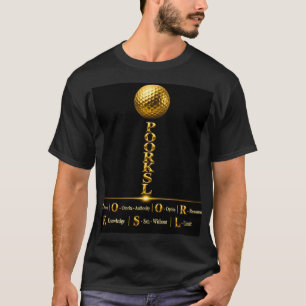 CAMISETA BOLSA DE GOLFE POORKSL DOURADA