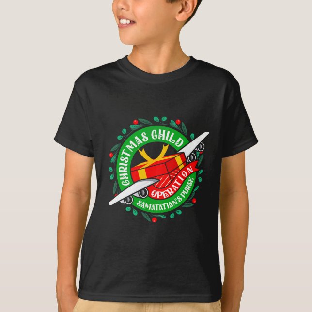 Camiseta Bolsa de Natal da Samaritan's Purse Operação Crian (Frente)