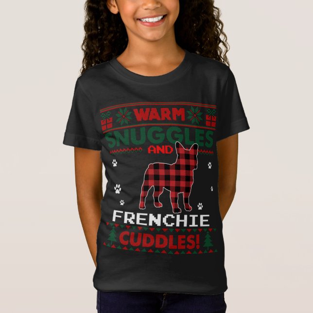 Camiseta Bolsa de Natal Francesa Pajama Feia de Natal (Frente)
