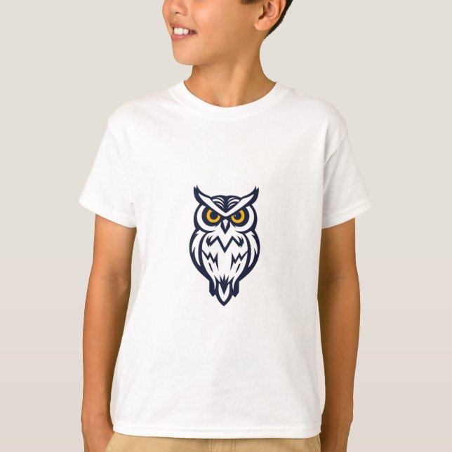 Camiseta Bolsa de Noite: Emblem de Coruja Tribal (Frente)