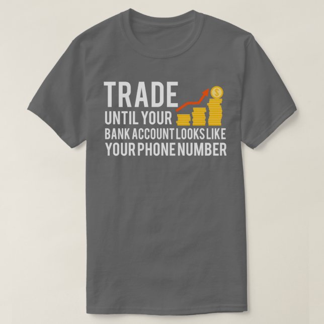Camiseta Bolsa de Valores - Comerciante Afirmando 4 (Frente do Design)