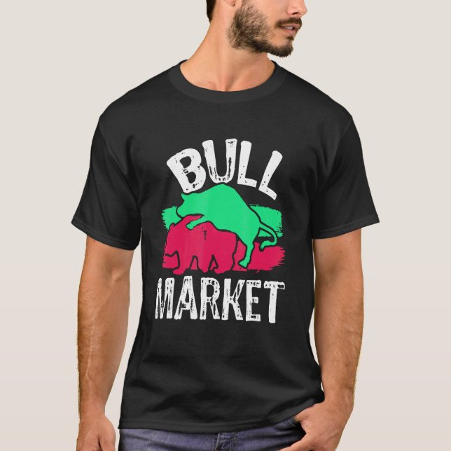 Camiseta Bolsa De Valores Da Bull Vs Bear (Frente)