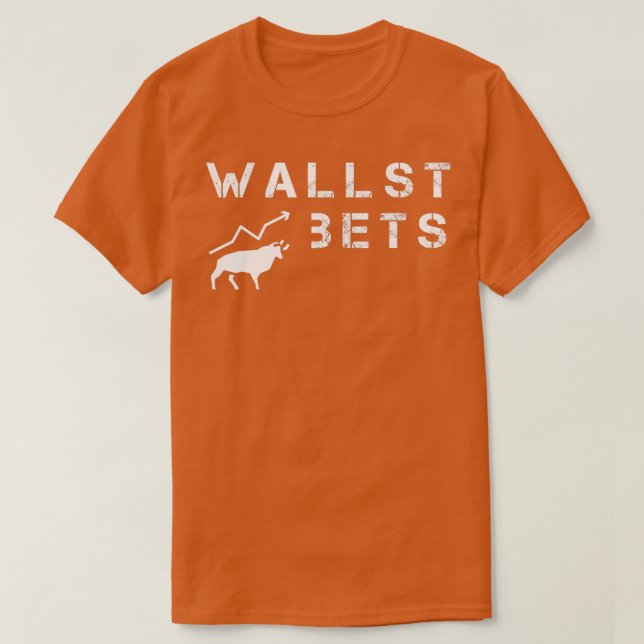 Camiseta Bolsa de Valores de Títulos de Crédito da WallStBe (Frente do Design)