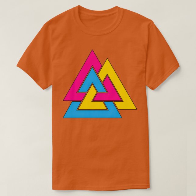 Camiseta Bolsa de Viking Pansexual (Frente do Design)