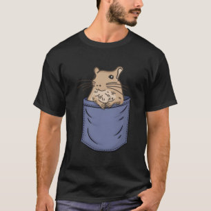 Camiseta Bolsa do Peito do Degu Roedor Octodon Hystricomorp
