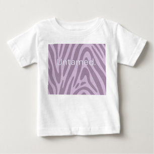 Camiseta Bolsa estampada com zebra roxa