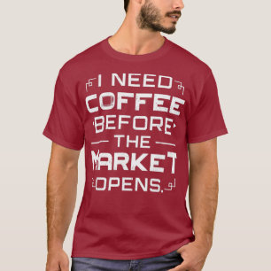 Camiseta Bolsa I Precisa De Café Antes Do Mercado