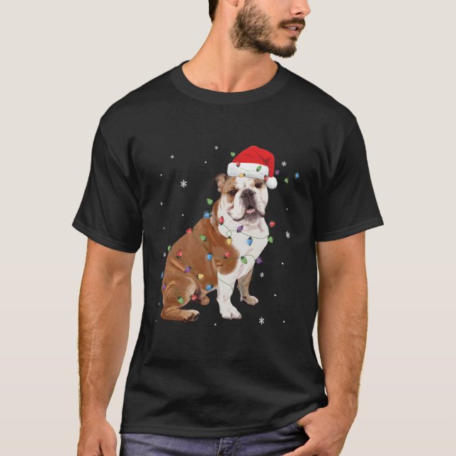 Camiseta Bolsa Inglesa Engraçado Presente Com Luzes De Sant (Frente)