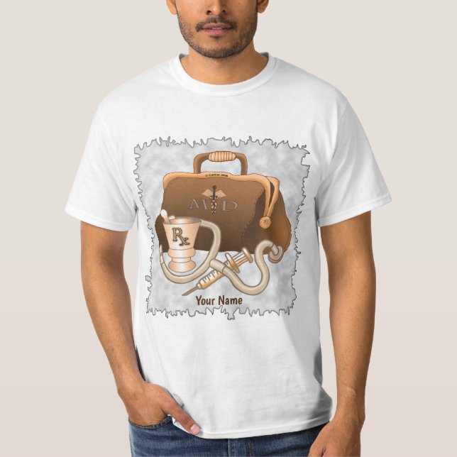 Camiseta Bolsa Médica de Médico (Frente)