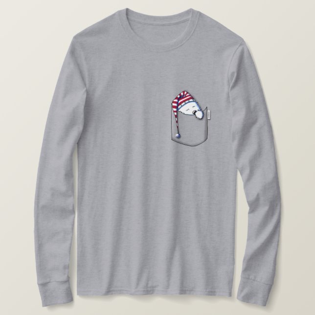 Camiseta Bolsa Sleeper Westie KiniArt (Frente do Design)