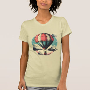 Camiseta Bolsa Tote Balão de Ar Quente Vintage Personalizáv