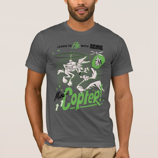 Camiseta BOLSAS DE CARRO™ | WILE E. COYOTE™ Acme MiniCopter (Frente)