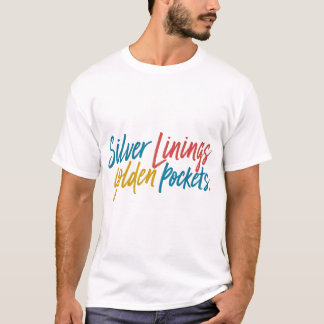 Camiseta Bolsas de Ouro de revestimento de prata