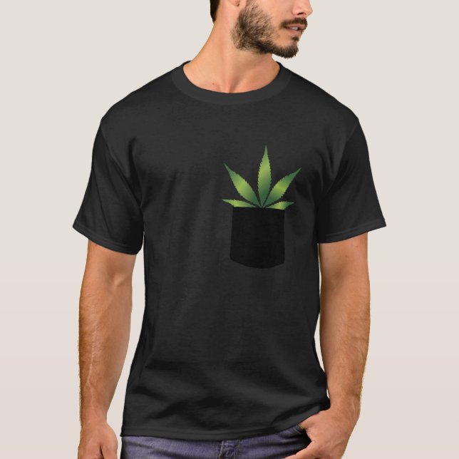 Camiseta Bolso de Folha de Erva (Frente)