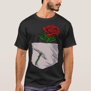 Camiseta Bolso de Na moda de rosa vermelha para homens e mu