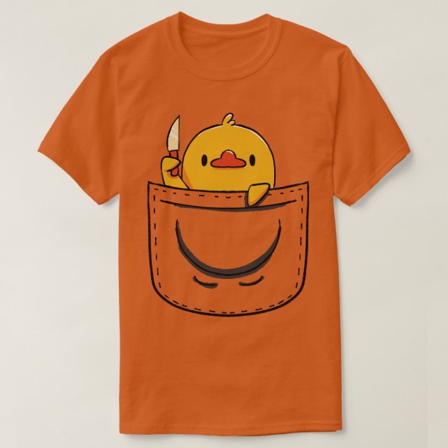 Camiseta Bolso de Pato Engraçado de Tobe Fonseca (Frente do Design)