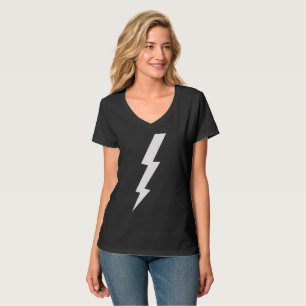 Camiseta Bolt De Relâmpago Black Thunderbolt Garotas