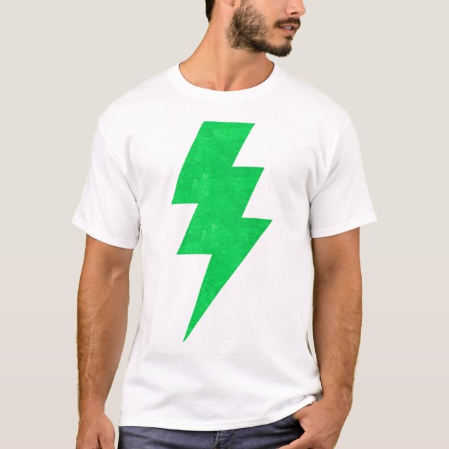 Camiseta Bolt T-ShirtBolt de raios verde (Frente)