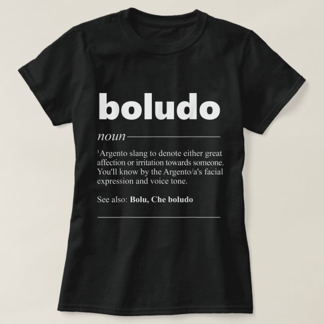 Camiseta Bolu Definition Engraçado Presente para os fãs da  (Frente do Design)