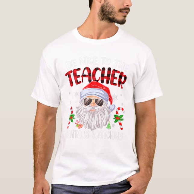 Camiseta Bom Aos Papais noeis De Professores (Frente)