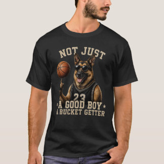 Camiseta Bom Balde de Goleador Pastor Alemão Basquete 