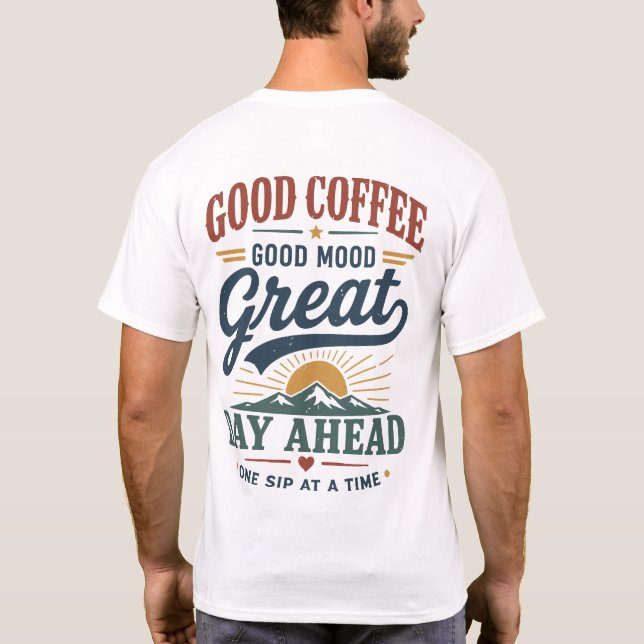 Camiseta Bom Café Bom Humor (Verso)