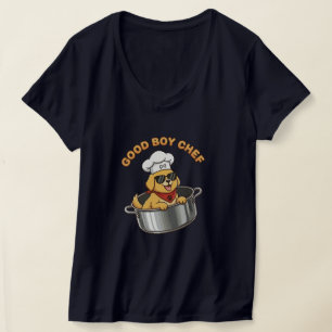 Camiseta Bom Chef Cozinheiro Cachorro
