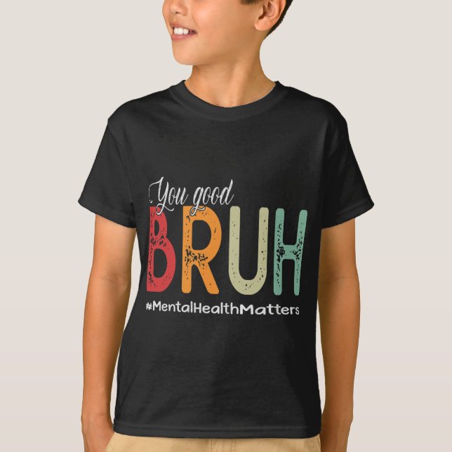 Camiseta Bom Conselheiro de Saúde Mental Bruh Terapista (Frente)