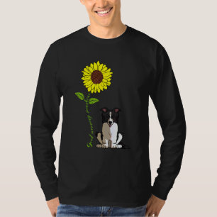 Camiseta Bom Dia Amor Sunshine Meu Cachorro Border Collie