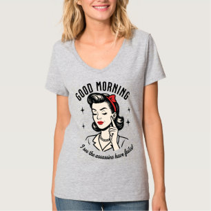 Camiseta Bom Dia Assassinos Falharam no Humor Retroativo