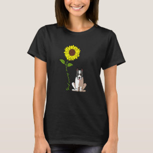 Camiseta Bom Dia Brilho do Sol Amo Meu Staffordshire Bull T