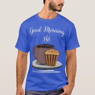 Camiseta Bom Dia Café Quotes engraçados para amantes de caf