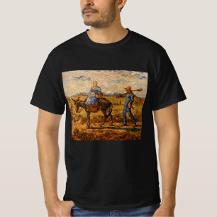 Camiseta Bom dia, Casal camponês de Vincent van Gogh