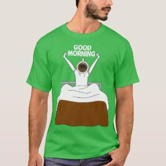 Camiseta Bom dia com o viciado em café