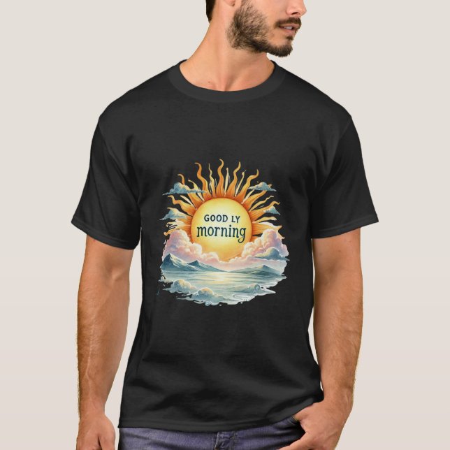 Camiseta bom dia com sol (Frente)