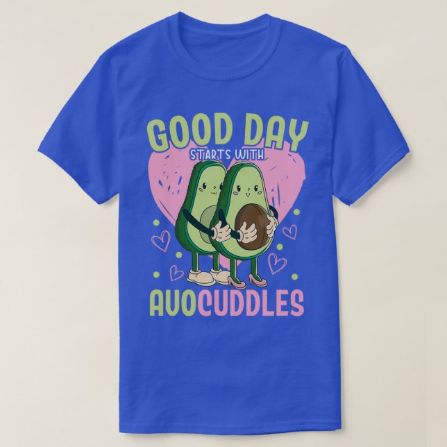 Camiseta Bom Dia Começa Com Avocudles Avocado Guac Keto (Frente do Design)