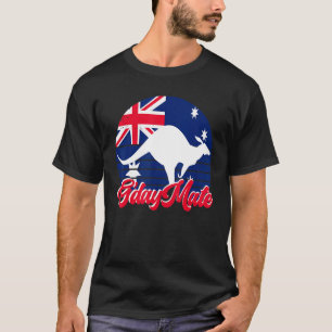 Camiseta Bom dia companheiro canguru animal australiano ban