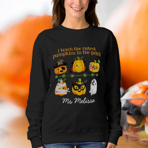 Camiseta Bom Dia De Halloween Ensino Pumpkin No Patch