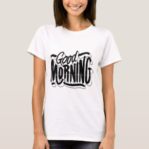Camiseta Bom Dia – Gráfico Alegre & Positivo