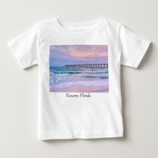 Camiseta Bom dia Navarre Beach Pier (Frente)