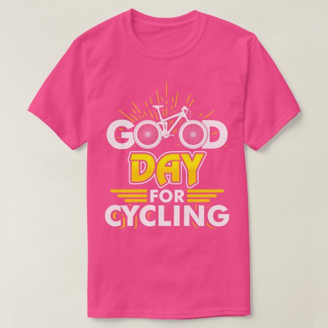 Camiseta Bom dia para a roda de ciclismo de bicicleta (Frente do Design)