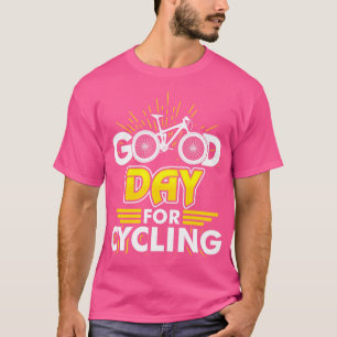 Camiseta Bom dia para a roda de ciclismo de bicicleta