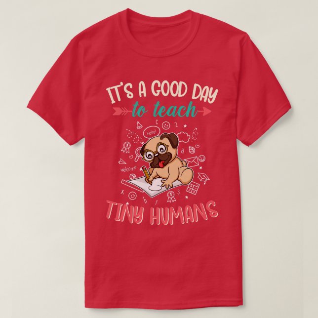 Camiseta Bom Dia Para Ensinar Pequeno Professor Elementar H (Frente do Design)