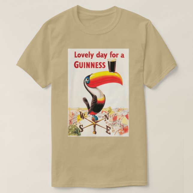 Camiseta Bom Dia Para Um Guinness 1 (Frente do Design)
