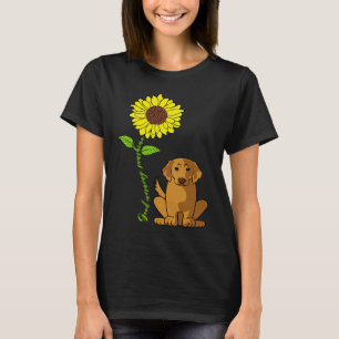 Camiseta Bom Dia Retriever Golden Sunflower Sunshine
