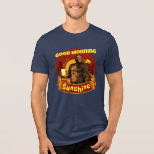 Camiseta Bom Dia Sol Bigfoot Café Humor Arte