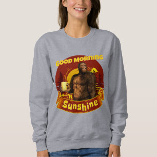 Camiseta Bom Dia Sol Bigfoot Café Humor Arte