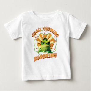 Camiseta Bom Dia Sol Camaleão Engraçado Mal-Humorado