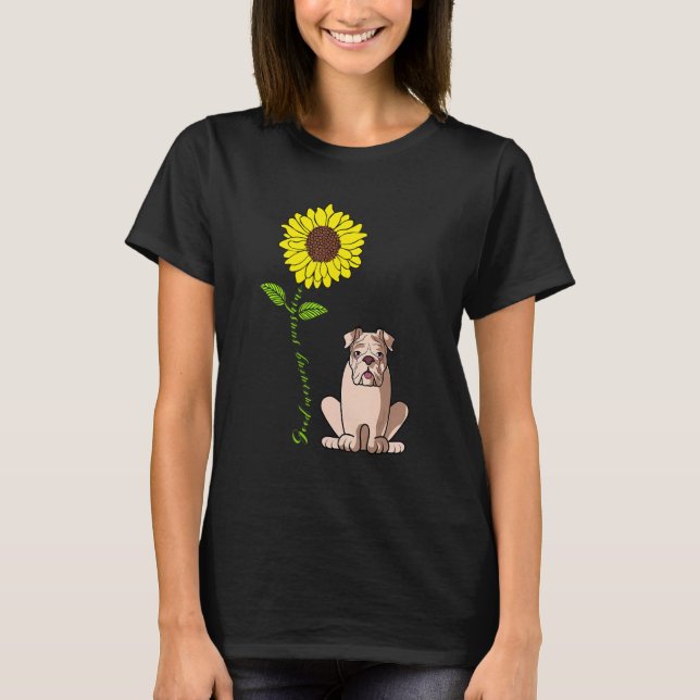 Camiseta Bom dia Sunshine Ama Meu Cachorro Inglês (Frente)
